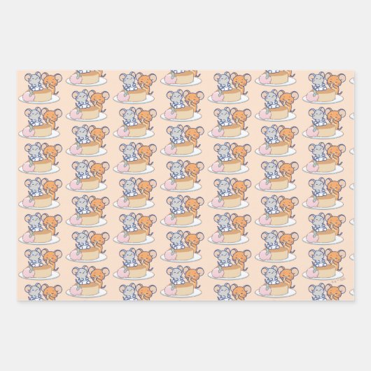 アニメタフィーとジェリー・チーズケーキ ラッピングペーパーシート (正面)