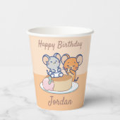 アニメタフィーとジェリー・チーズケーキ 紙コップ (裏面)