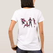 アニメダンス部 チェッカースタイル 女子 Tシャツ (裏面)