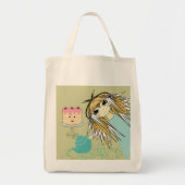 アニメティーパーティーかわいいケーキトイ誕生日 トートバッグ (正面)