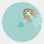 アニメティーパーティー ラウンドシール (正面)