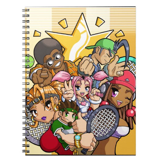 アニメテニスキャラクター ノートブック (正面)
