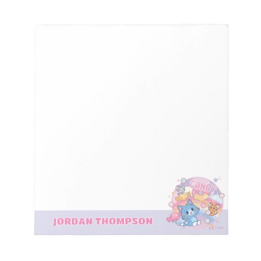 アニメトムとジェリーキャンディパーティー ノートパッド (正面)