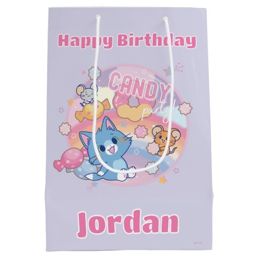 アニメトムとジェリーキャンディパーティー ミディアムペーパーバッグ (裏面)