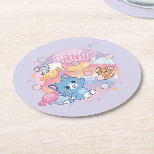 アニメトムとジェリーキャンディパーティー ラウンドペーパーコースター (アングル)