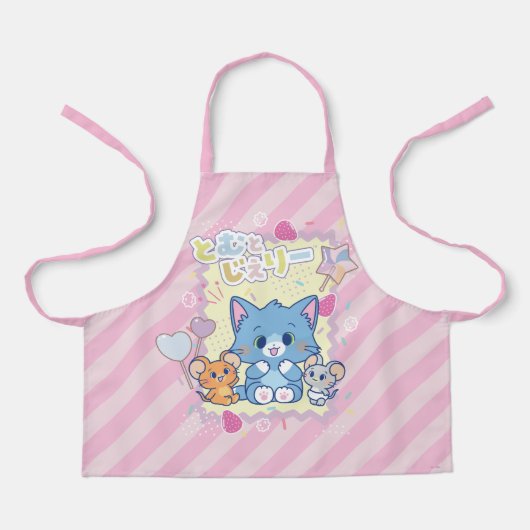 アニメトムとジェリーストロベリーおもしろい エプロン (正面)