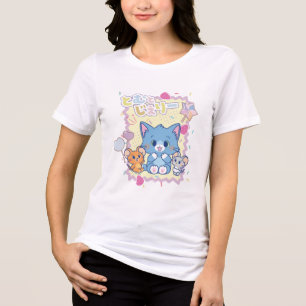 アニメトムとジェリーストロベリーおもしろい トライブレンドTシャツ
