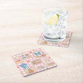 アニメトムとジェリーベーカリー柄 スクエアペーパーコースター (インサイチュ)