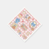 アニメトムとジェリーベーカリー柄 スタンダードカクテルナプキン (角)