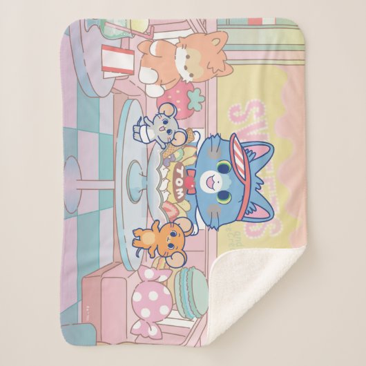 アニメトム、ジェリー、タッフィーのデザート・パーラー シェルパブランケット (正面)