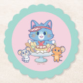 アニメトム、ジェリー、タッフィーのデザート・パーラー ペーパーコースター (正面)