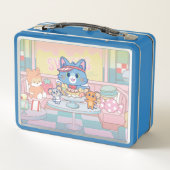 アニメトム、ジェリー、タッフィーのデザート・パーラー メタルランチボックス (裏面)