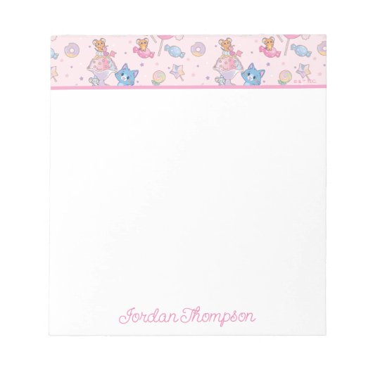 アニメトム、ジェリー、タフィーのキャンディランドパターン ノートパッド (正面)