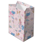 アニメトム、ジェリー、タフィーのキャンディランドパターン ミディアムペーパーバッグ (正面アングル)