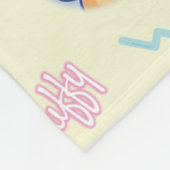 アニメトム、ジェリー、タフィーの遊び時間パターン フリースブランケット (角)