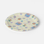 アニメトム、ジェリー、タフィーの遊び時間パターン ペーパープレート (アングル)