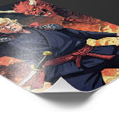 アニメトランプ – 拳を上げる フォトプリント (角)