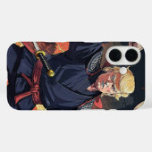 アニメトランプ – 拳を上げる Case-Mate iPhoneケース (裏面 (横))