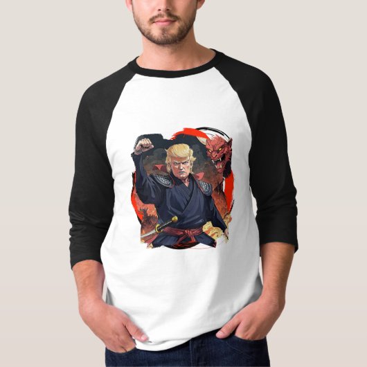 アニメトランプ – 拳を上げる Tシャツ (正面)
