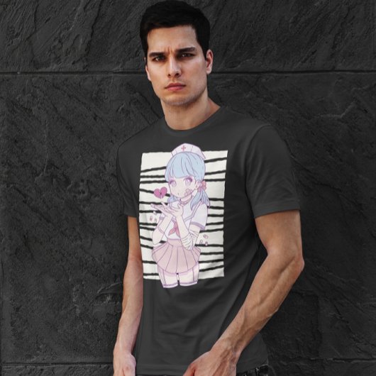 アニメナースと壊れたハート Tシャツ