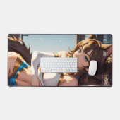 アニメネコミミ デスクマット (キーボード&マウス)