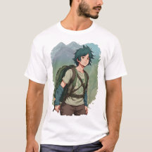 アニメハイカー少年山冒険Tシャツ