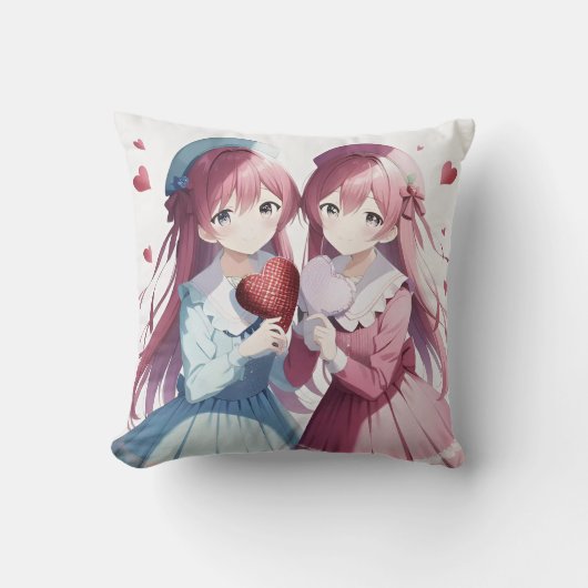 アニメハートバレンタイン クッション (正面)