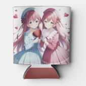 アニメハートバレンタイン 缶クーラー (正面)