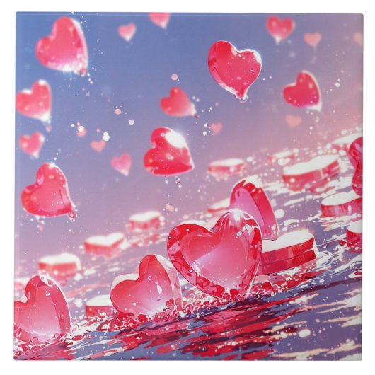 アニメハート セラミックタイル (正面)