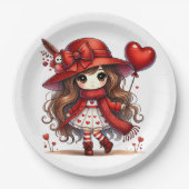 アニメバレンタイン ペーパープレート (正面)