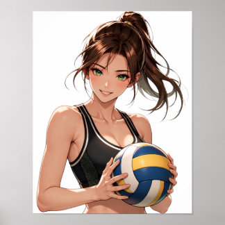 アニメバレーボール女子ポスター ポスター