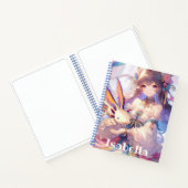 アニメパーソナライズされたガールズスケッチブック ノートブック (内部)