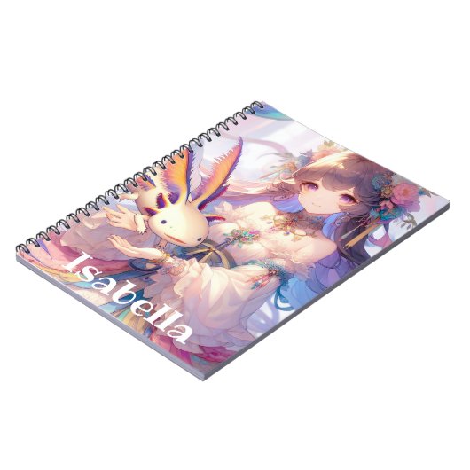 アニメパーソナライズされたガールズ ノートブック (左側)