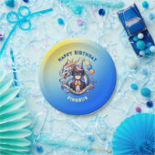 アニメパーソナライズされたドラゴンボーイ誕生日 ペーパープレート (パーティー)