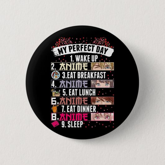 アニメパーフェクトデイオタクガール日本のマンガ 缶バッジ (正面)