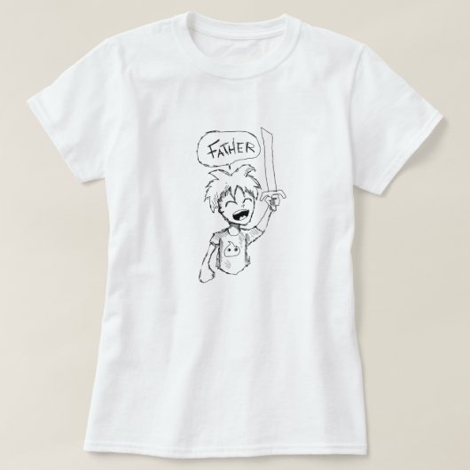 アニメヒーロー Tシャツ (デザイン正面)