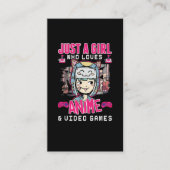 アニメビデオゲームズガールおたくゲ10代のーミ日本のング 名刺 (正面)