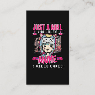 アニメビデオゲームズガールおたくゲ10代のーミ日本のング 名刺