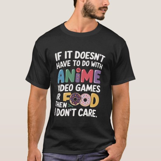 アニメビデオゲーム食べ物好きギフトおもしろいオタクMerc Tシャツ (正面)