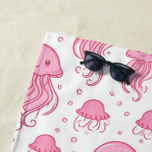 アニメピンクパーソナライズされたクラゲ ビーチタオル (インサイチュ)