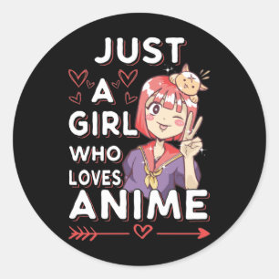 アニメファンガールオタク日本のマンガ愛好家 ラウンドシール