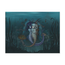 アニメファンタジー人魚はがき