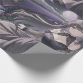アニメブラック&パープルラッピング紙 ラッピングペーパー (角)
