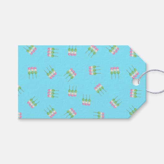 アニメブルーパステルダンゴギフトラベル ギフトタグ (正面(横))