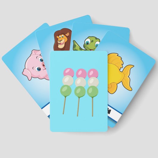 アニメブルーパステルダンゴクラシックトランプ トランプ (裏面)