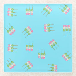 アニメブルーパステルダンゴコースター ガラスコースター