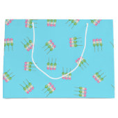 アニメブルーパステルダンゴ抱き枕 ラージペーパーバッグ (正面)