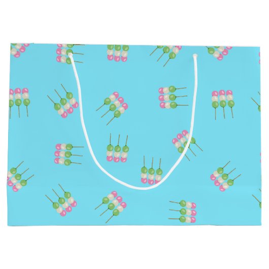 アニメブルーパステルダンゴ抱き枕 ラージペーパーバッグ (裏面)