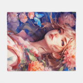 アニメプリンセス フリースブランケット (正面(横))