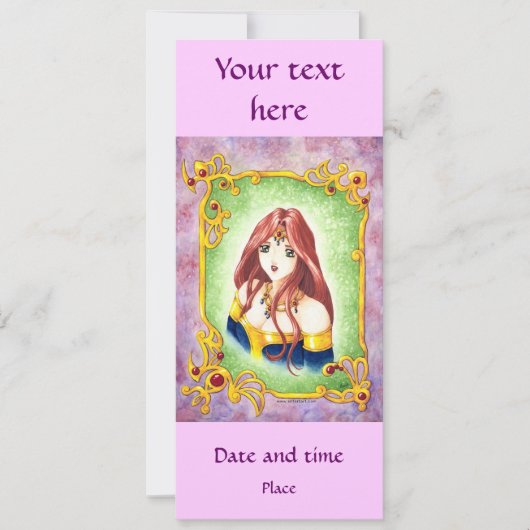 アニメプリンセス 招待状 (正面)